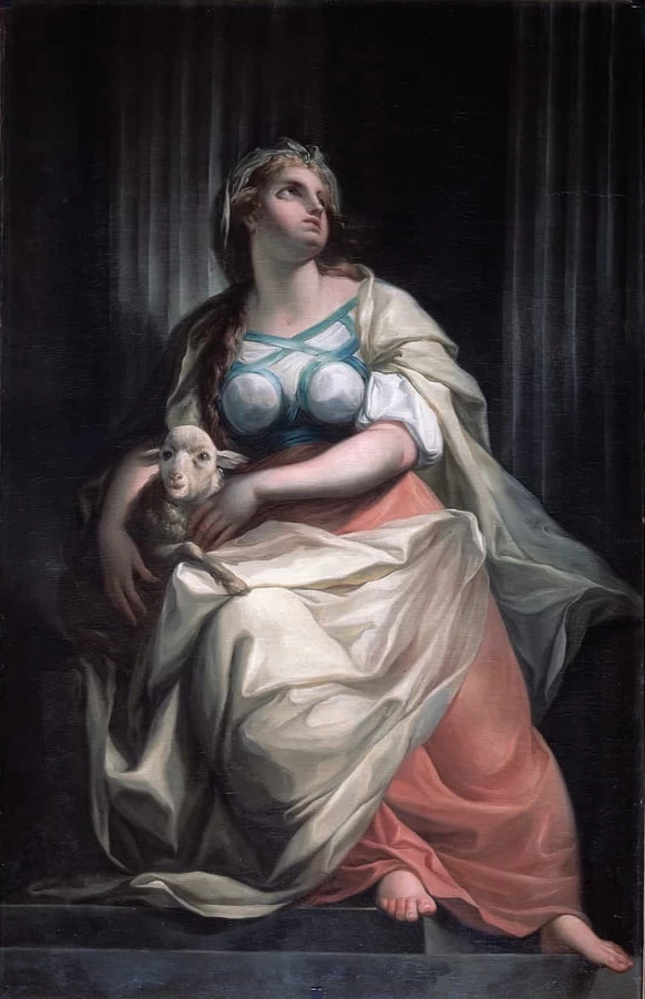 Allegoria dei tredici valori della repubblica, la mitezza - Palazzo Ducale, Genova